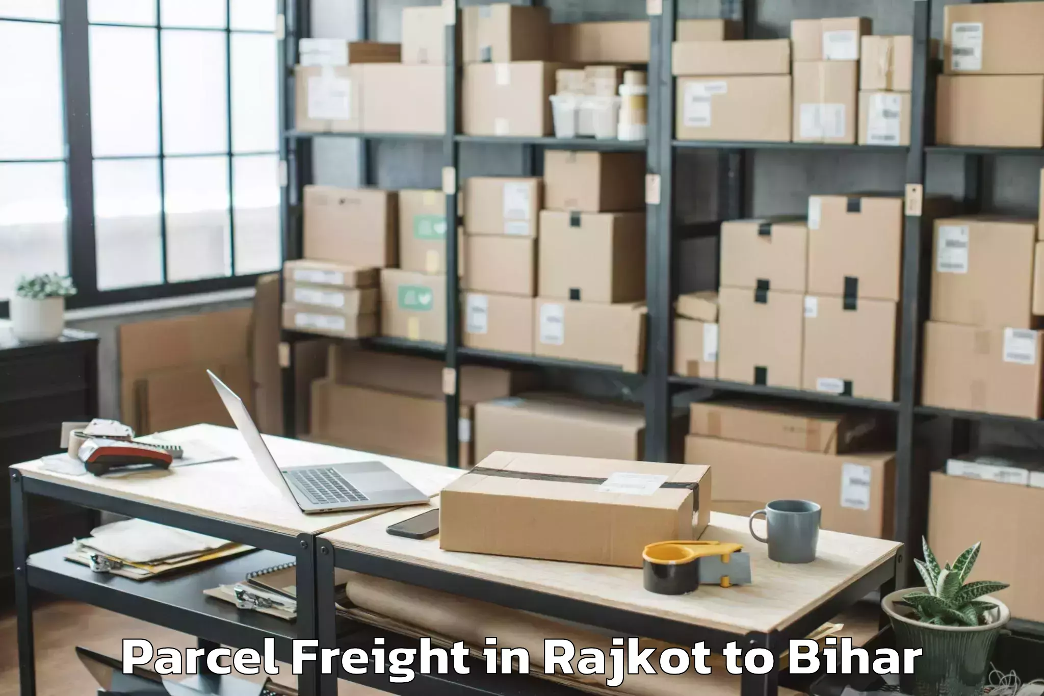 Professional Rajkot to Luckeesarai Parcel Freight